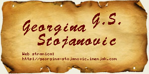 Georgina Stojanović vizit kartica